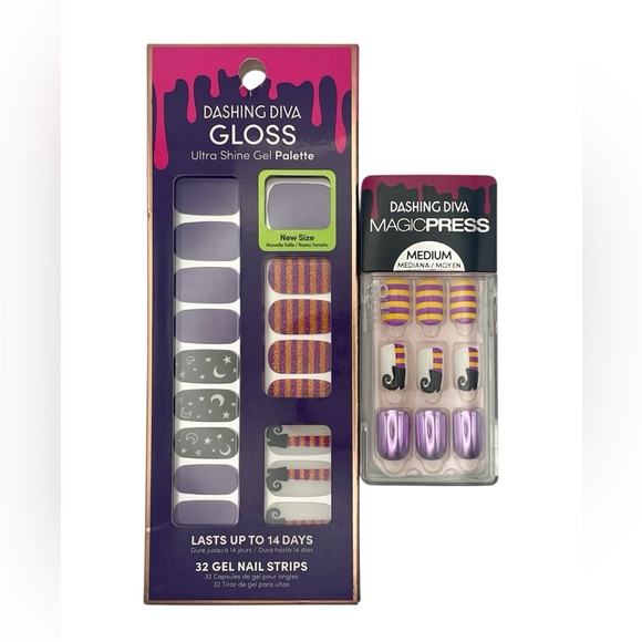 Dashing Diva Gloss and Magic Press Nail - Halloween Collection - Lot of 2 - Picture 1 of 7